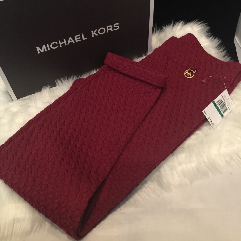 New Michael Kors Maroon Pants